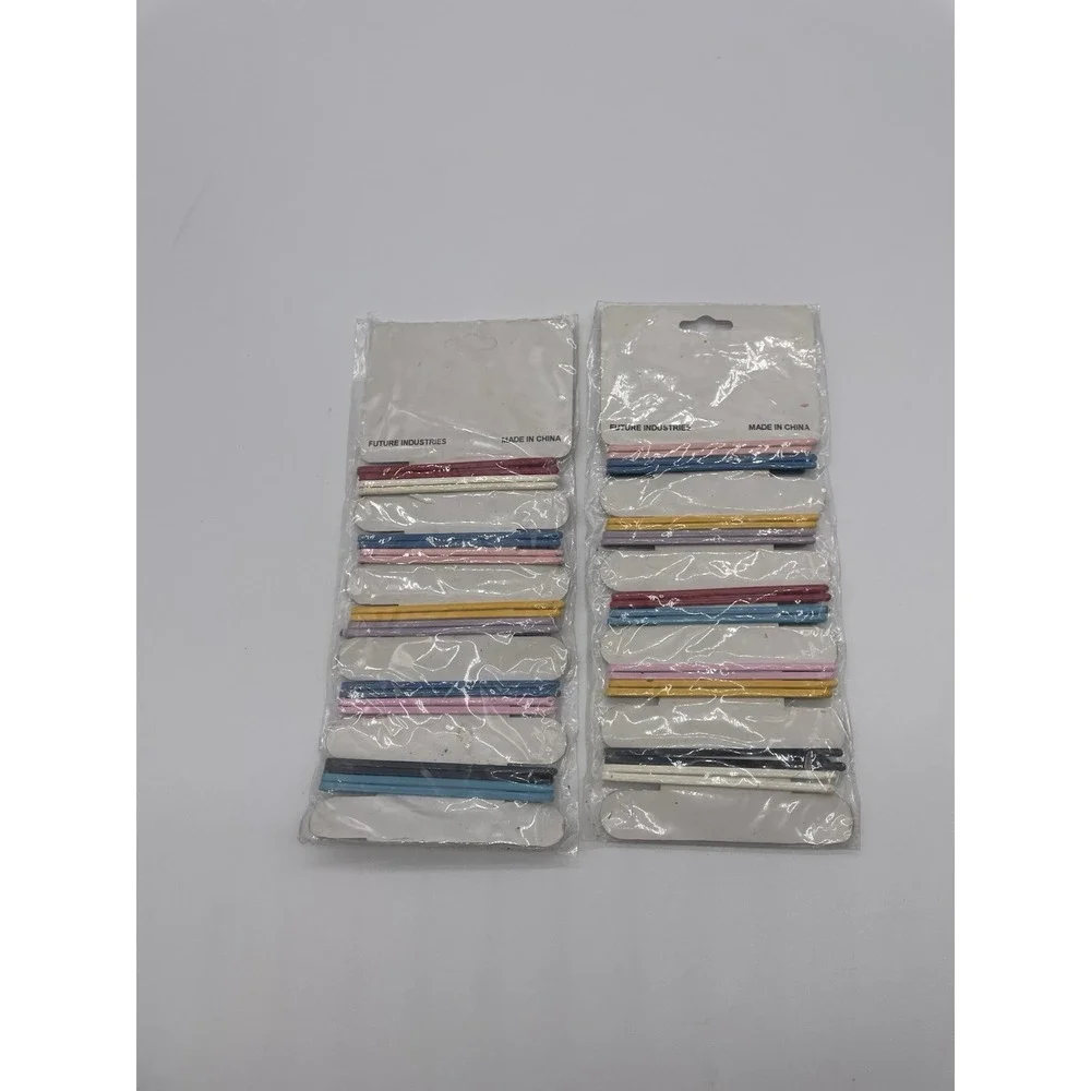 Vtg 90s Colorful Hair Bobby Pins 2 Packs‎ + 80's Style Hair Retro